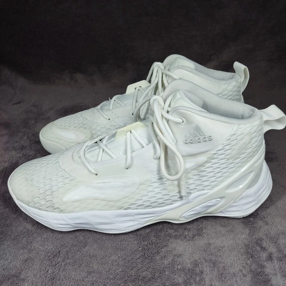 Adidas Exhibit A White Basketball Shoes Mens Size 10.5‎ H67748